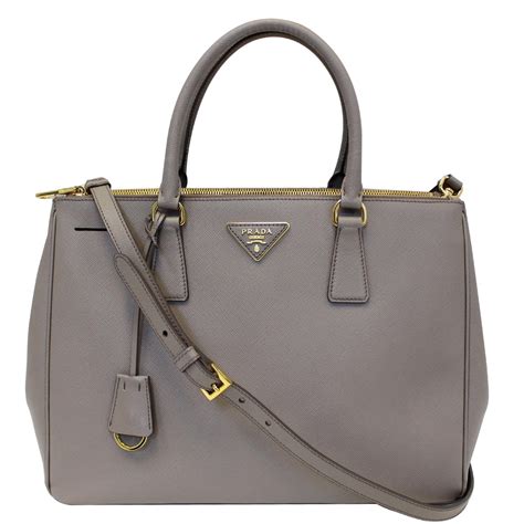 prada double zip tote talco|prada saffiano cuir double bag.